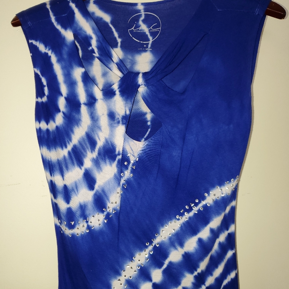 《3/$20》INC Tie dye sleeveless top